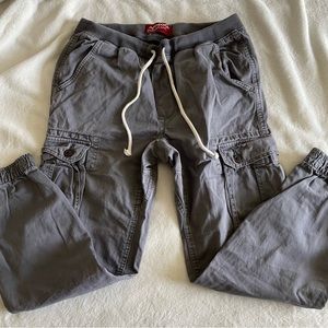 gray cargo joggers